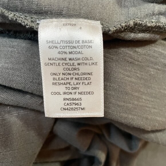 Caslon Sleeveless Slub Jumpsuit Size M Gray Green - Picture 15 of 16